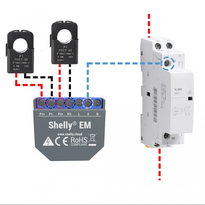 Shelly EM output - Tecnoyfoto - Tu web de electrónica y domótica