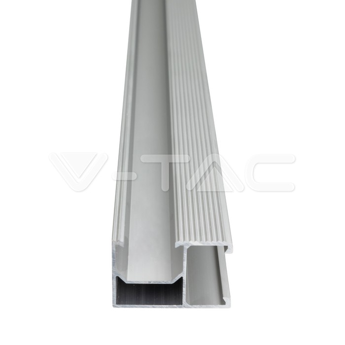  Profili in Alluminio per Fissaggio Pannelli Solari Fotovoltaici Lunghezza 1.2m (Confezione 4 Pezzi)