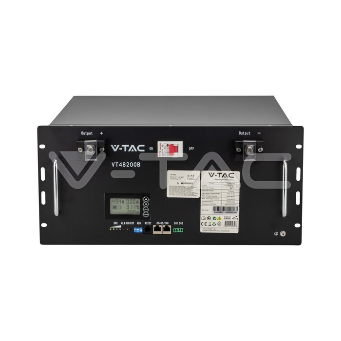 Batteria di Accumulo 9.6kWh al Litio da Rack BMS Integrato per Inverter Fotovoltaici (48V 200Ah) CEI-021