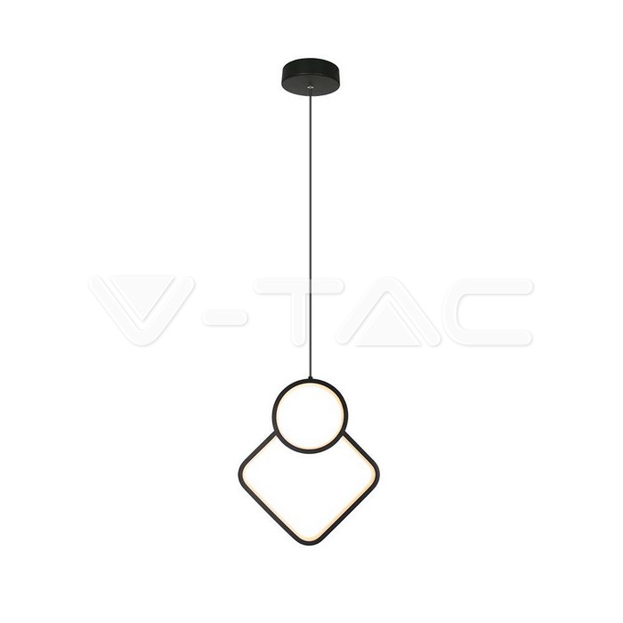 LED Designer Metal Hanging Lamp Black Body 3000K