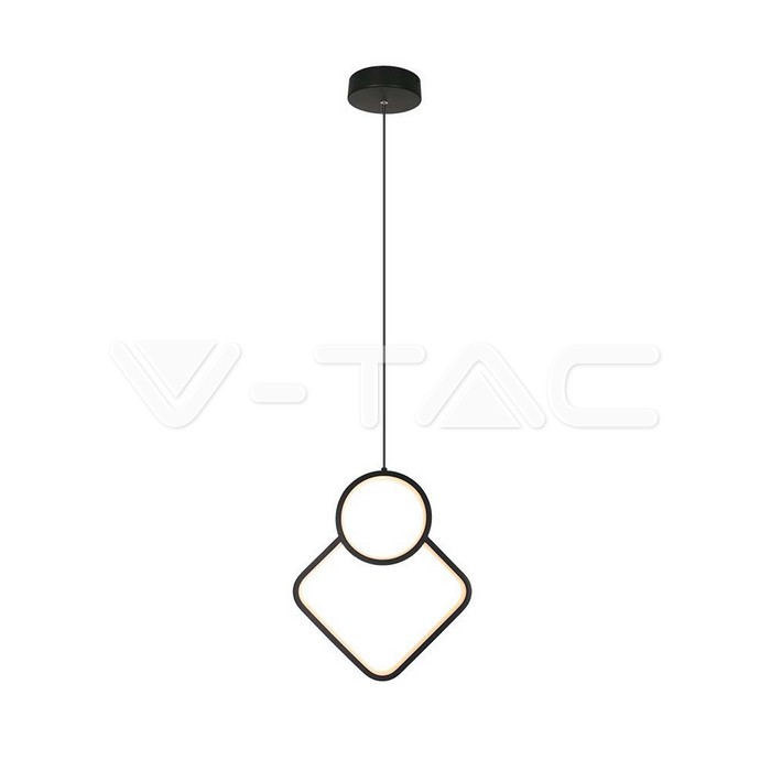 LED Designer Metal Hanging Lamp Black Body 4000K