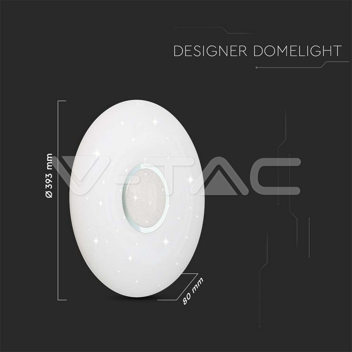 20W40W20WLED DomeWith Remote Control CCT Changeable 350Round Cover img 5