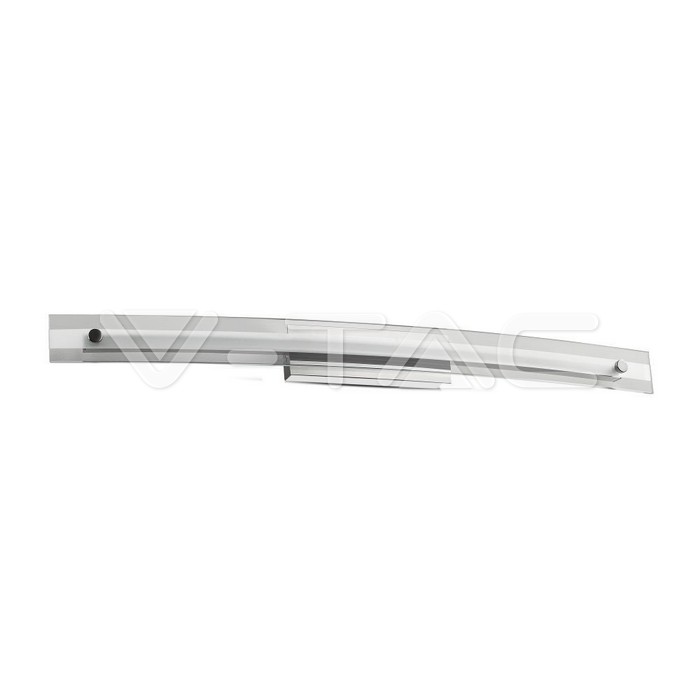 18W LED Lampada da parete Curva Design Vetro Cromo Bianco naturale