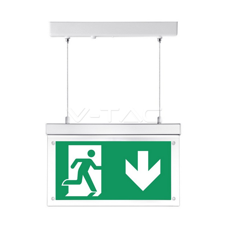 2W Hanging Emergenza Exit Light 12 Hours Charging 6000K