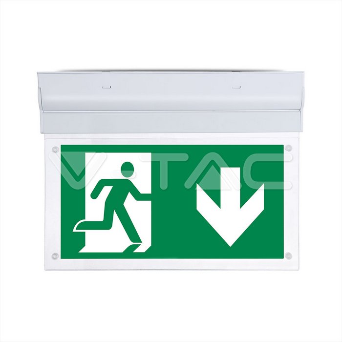 2W LED Wall Surface Emergency Exit Light 6000K