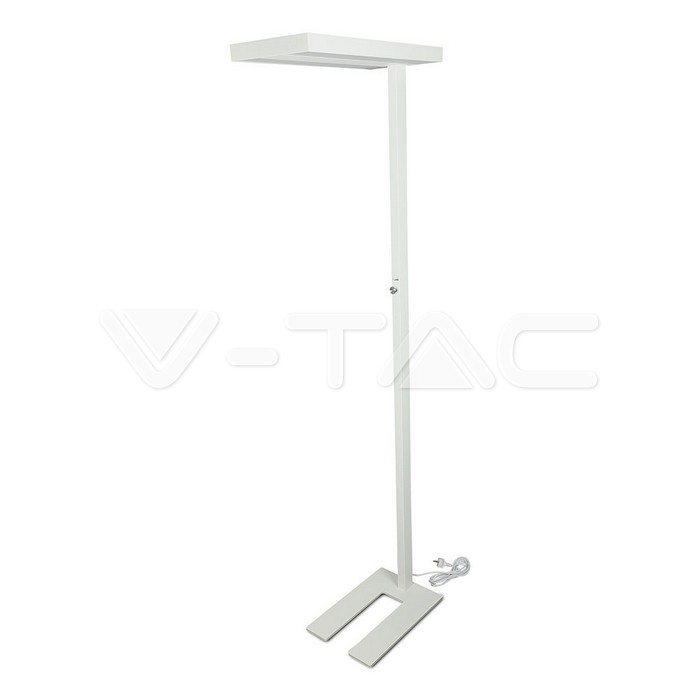 80W LED Floor Lamp Knob Dimmerabile Up/Down Bianco con angolo a 90 gradi 4000K