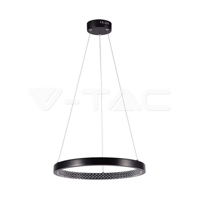 19W LED Designer Hanging Lamp Black 4000K