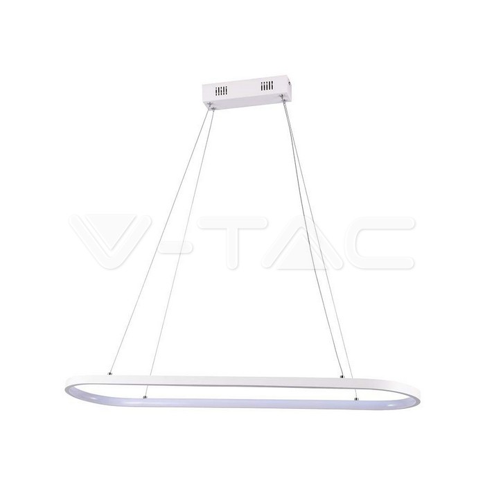 24W LED Hanging Lamp (80*20*100CM) 4000K White Body