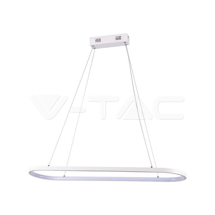 24W LED Hanging Lamp (80*20*100CM) 3000K White Body