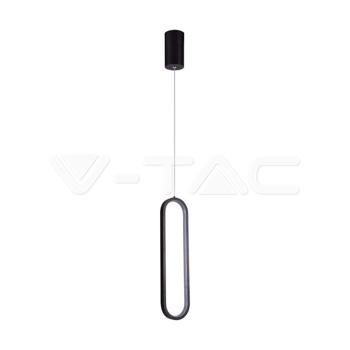13W LED Hanging Lamp 40CM 4000K Black Body