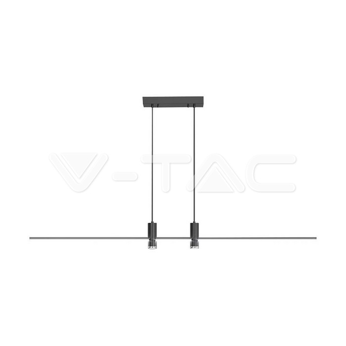 19W LED Designer Hanging Lamp Black 4000K