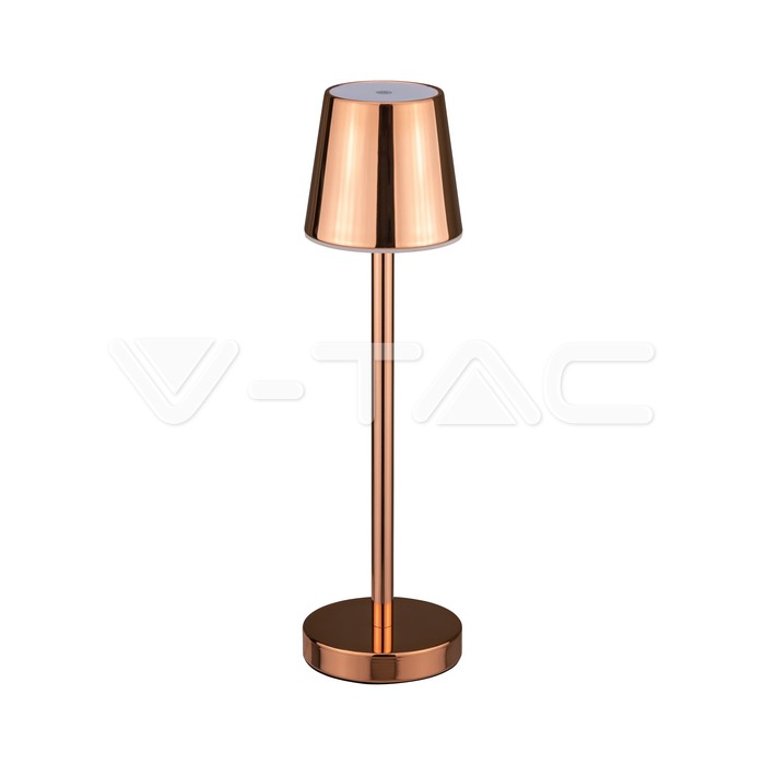 LED Lampada da Tavolo Ricaricabile Touch Dimmerabile Corpo d'oro 