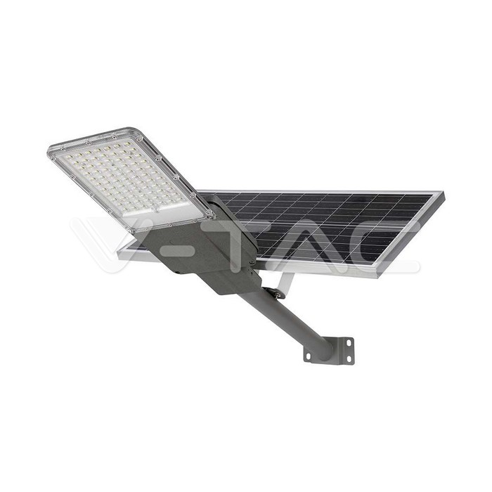 Armatura Stradale Chip Bridgelux con Pannello Solare 20W Colore Grigio 4000K IP65