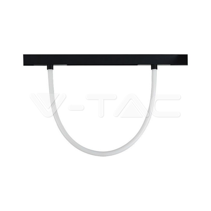 12W LED Magnetic Track Light Flexible Tube  1M CCT: 3000K Dimmable Black Body