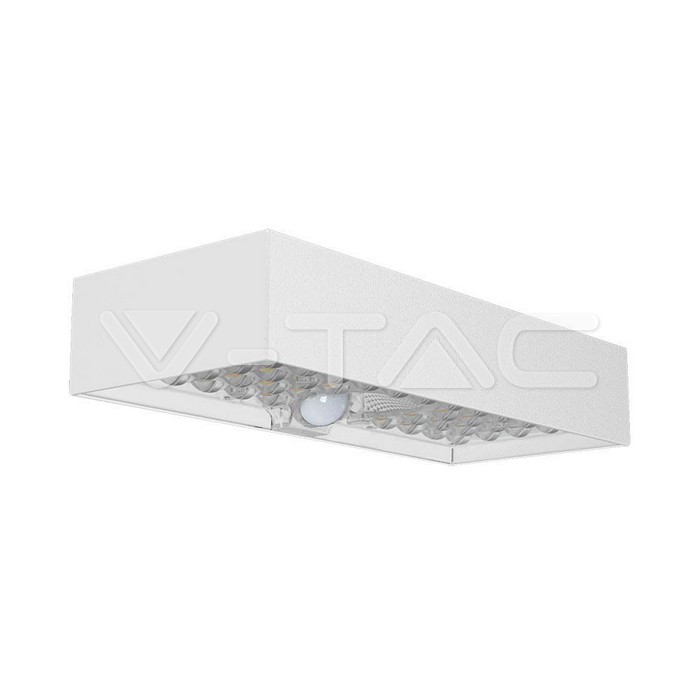 Lampada LED da Muro 6W Con Pannello Solare e Sensore PIR Colore Bianco 4000K 