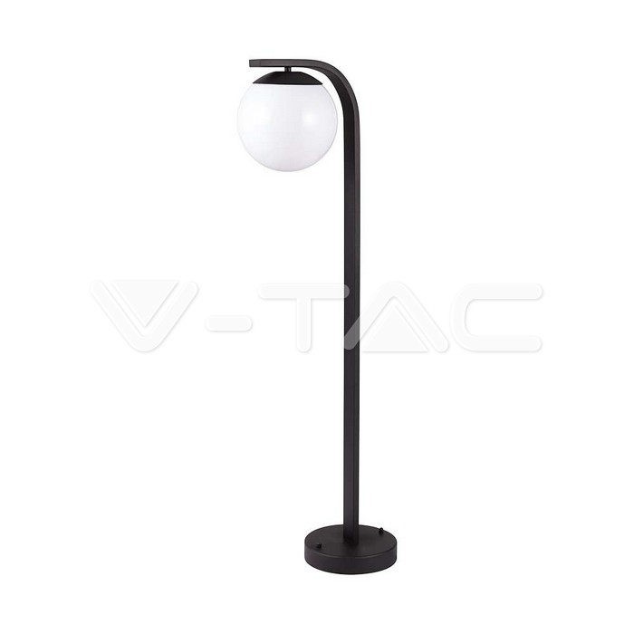 Lampione LED da Giardino con Portalampada a Lanterna E27 Colore Nero Opaco h: 105cm IP44