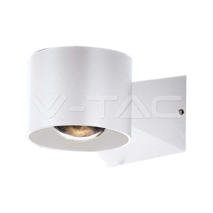 6W LED Wall Light 4000K White Body IP65