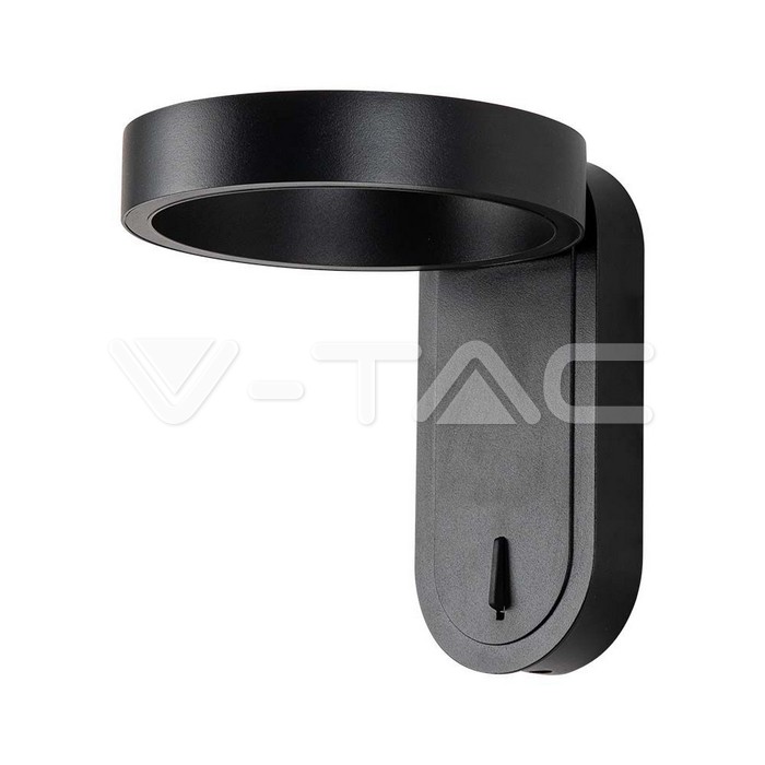 5W LED Wall Light 3000K+4000K Black Body IP65