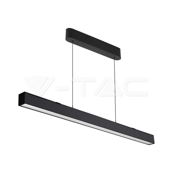 40W LED Linear Hanging Suspension Light : Up & Down System 3IN1 Black Body