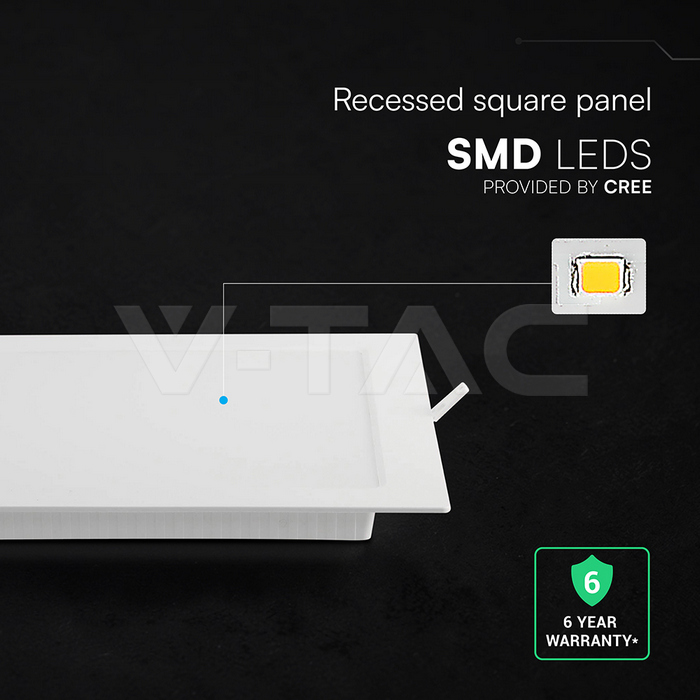 6W LED CREE CHIP Backlit Recessed Panel 3IN1 Square img 4