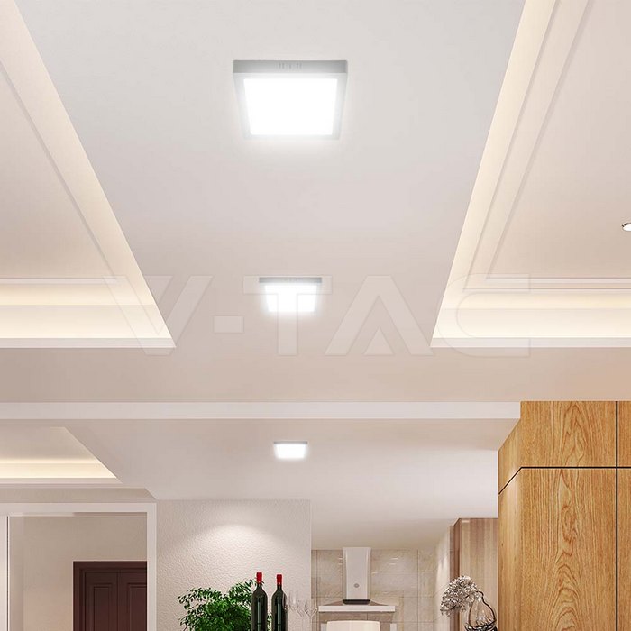 6W LED CREE CHIP Backlit Surface Mounted Panel 3IN1 Sqaure img 14
