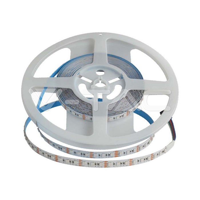 Strip LED SMD3535 120 LED/m 12W/m Doppio PCB 5m 24V RGB IP20 8mm