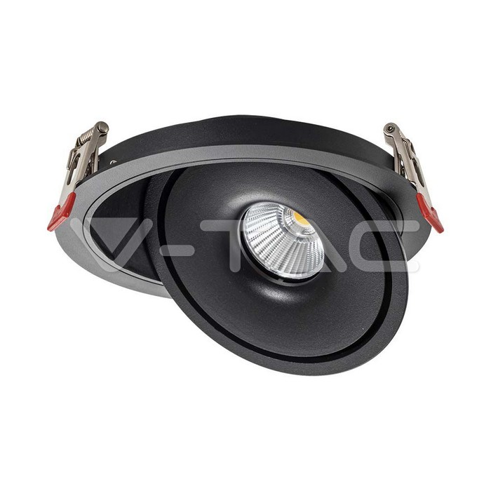 12W LED COB Downlight 3IN1 Black Body