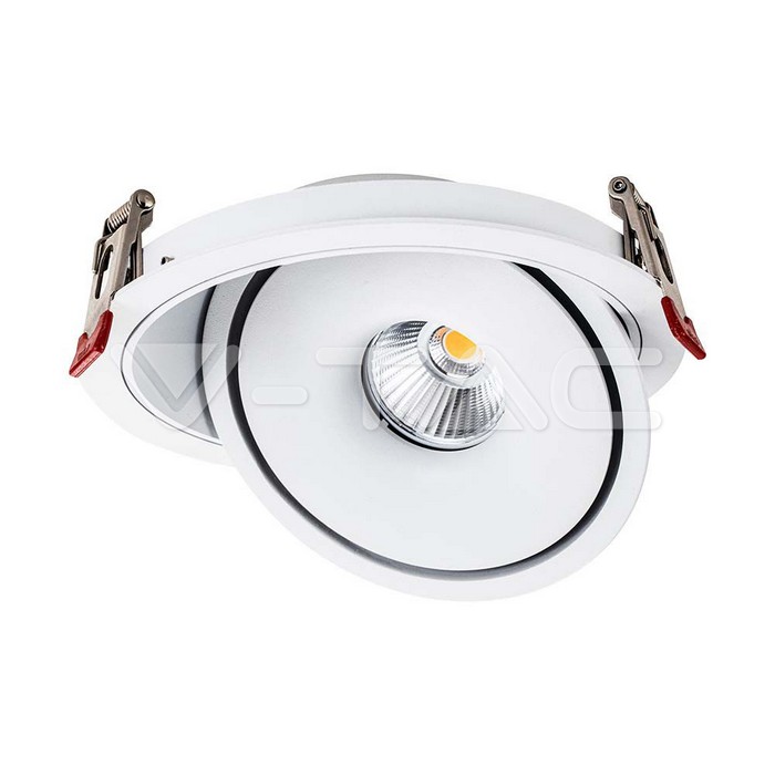 12W LED COB Downlight 3IN1 White Body