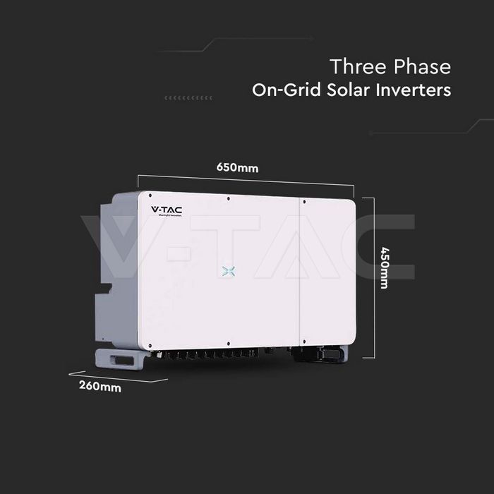 100KW On Grid Solar Inverter Three Phase 10YRS Warranty IP66 img 4