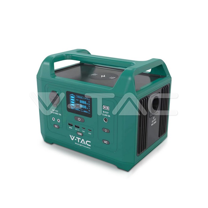 SKU 11625 V-Tac | Power Station Portatile con Batteria di Accumul