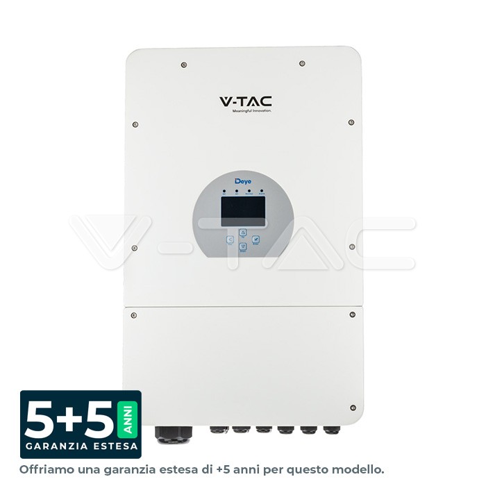 8kW On/Off Grid Hybrid Solar Inverter Single Phase 230VAC 5+5YRS Optional