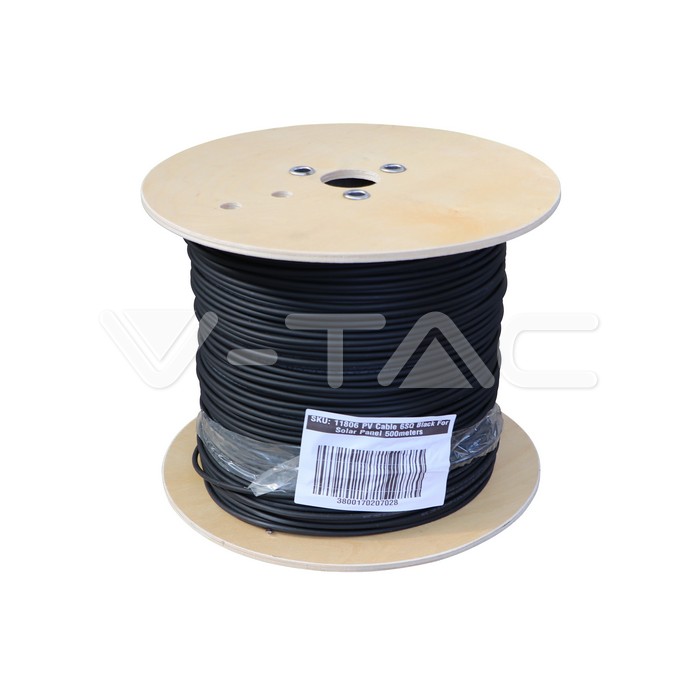 Cavo Solare Fotovoltaico 6 mmq Unipolare Colore Nero