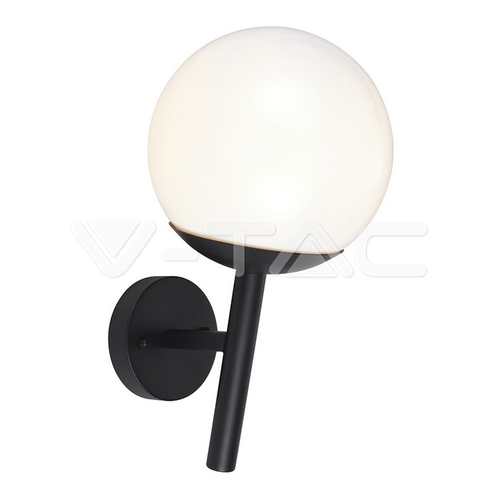 Lampada led da muro Matt Nera Opal Plastica Palla in basso