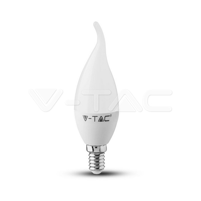 LED Bulb SAMSUNG Chip 5.5W E14 Plastica Candle Flame 3000K