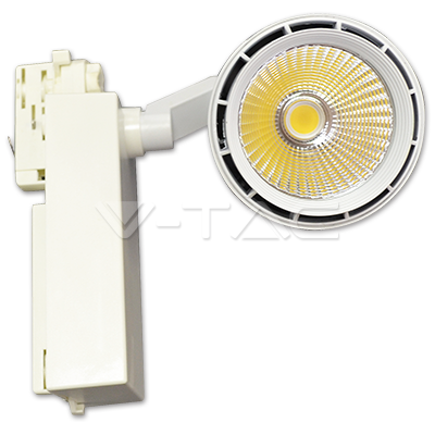 33W LED Track Light White Body 4000K