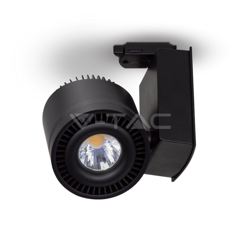 45W Proiettore a pista LED COB Bordo Nero Bianco Caldo