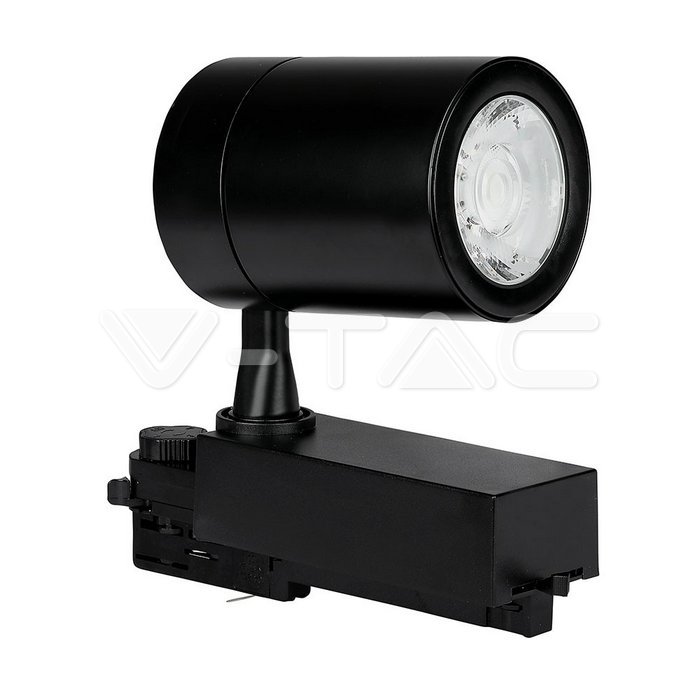 35W Proiettore a pista LED Corpo Nero Bianco caldo