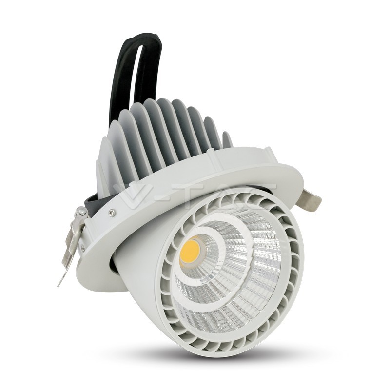 33W LED Zoom Fitting Downlight Round 6000K