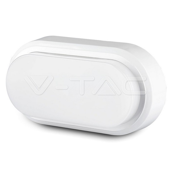 8W Plafoniera LED Rettangolare Corpo Bianco Bianco caldo IP54