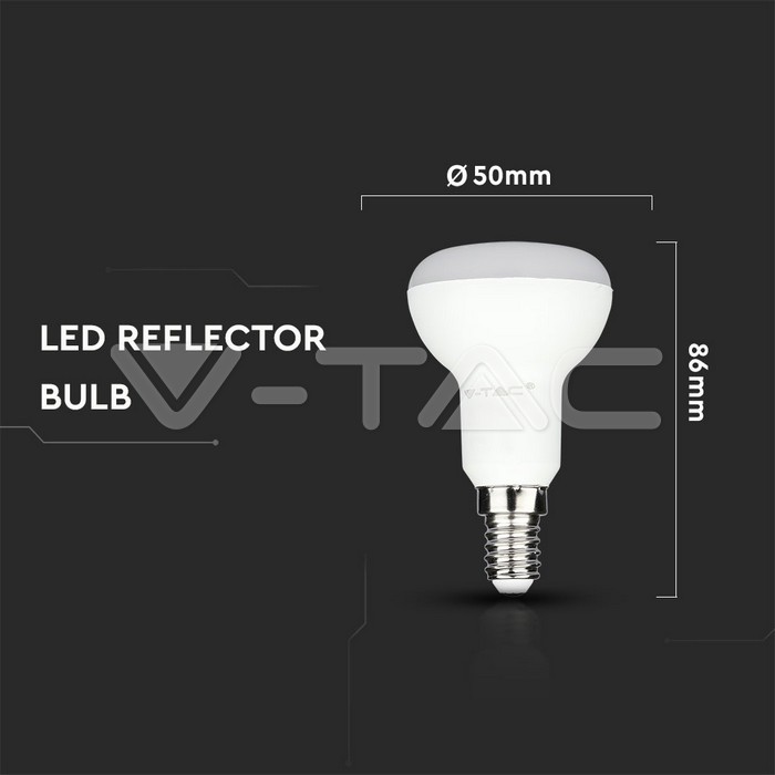 LAMPADINA LED R50 7W E14 220V LUCE CALDA / FREDDA