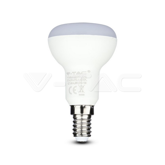 Lampadina LED SAMSUNG Chip 6W E14 R50 Plastica Bianco Caldo