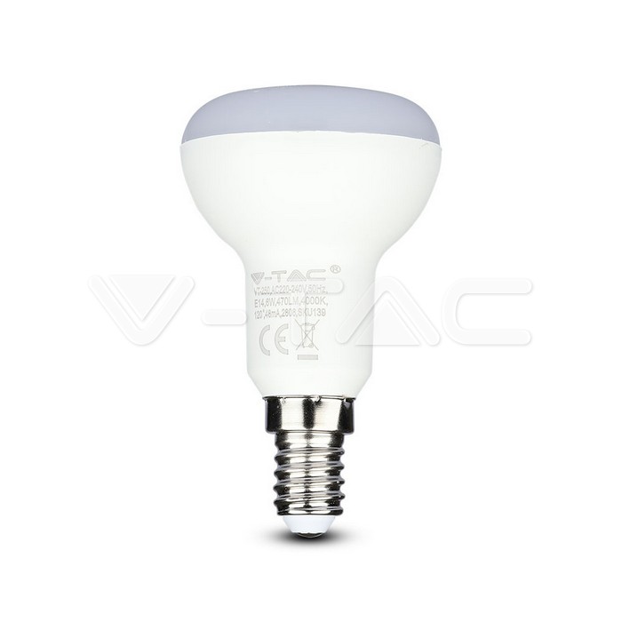 Lampadina LED SAMSUNG Chip 6W E14 R50 Plastica Luce Bianca