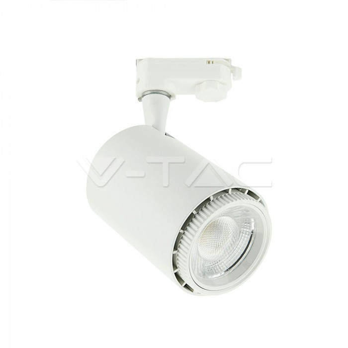 18W LED COB Tracklight Corpo Bianco 3 in 1