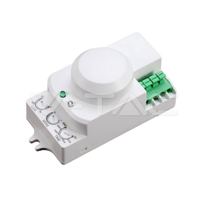 Microwave Sensor Manual Override Function White