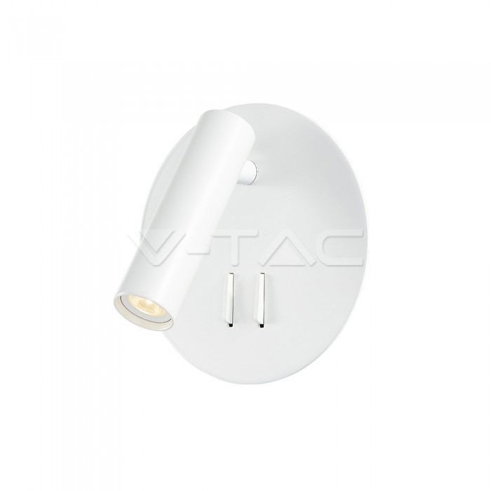 3W+6W Lampada da comodino Bianca 3000K