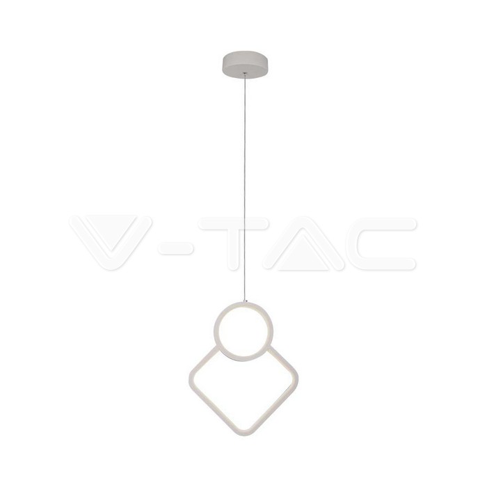 LED Designer Metal Hanging Lamp White Body 3000K