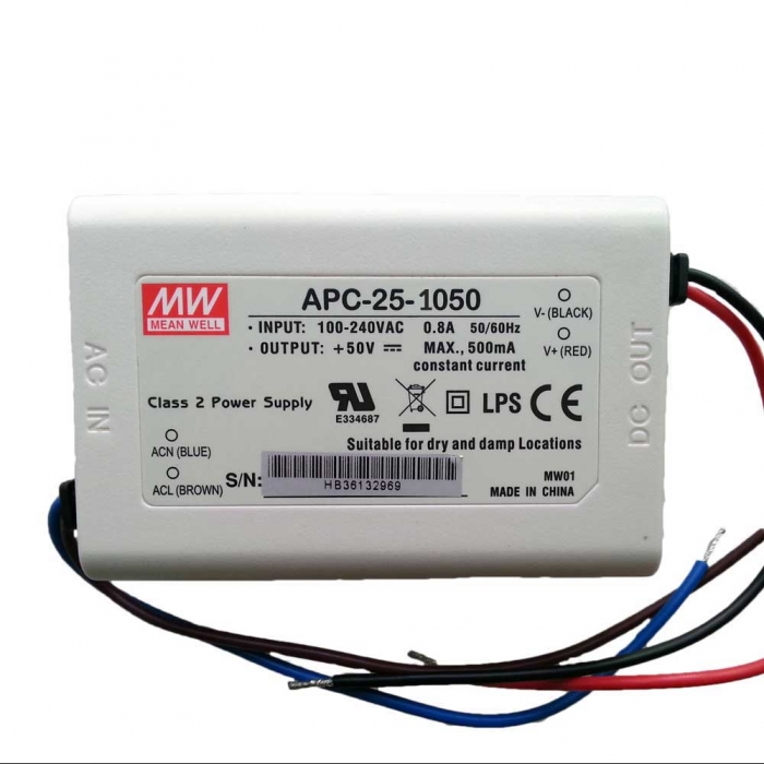 Led Driver CC Trasformatore 1050mA 9V-24V DC 25W IP42