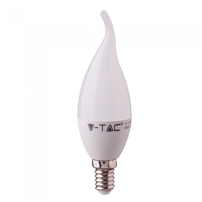LED Bulb SAMSUNG Chip 5.5W E14 Plastica Candle Flame 3000K