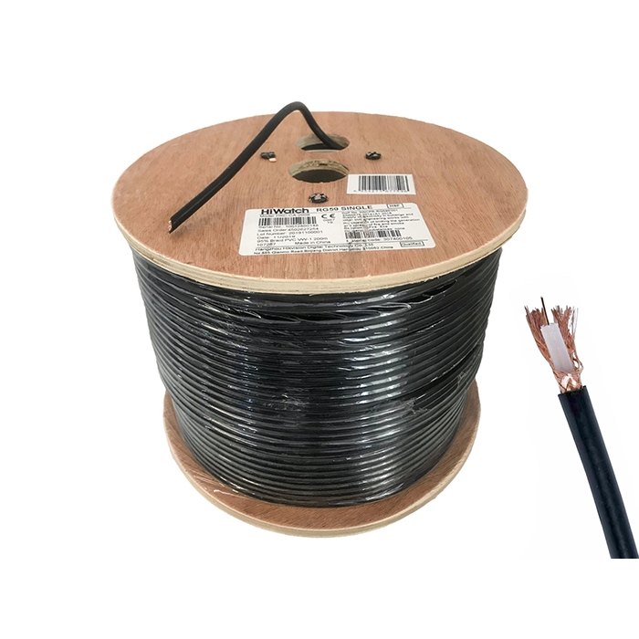 Matassa Bobina Cavo Coassiale Video RG59 Cable 200 Metri Per Videosorveglianza