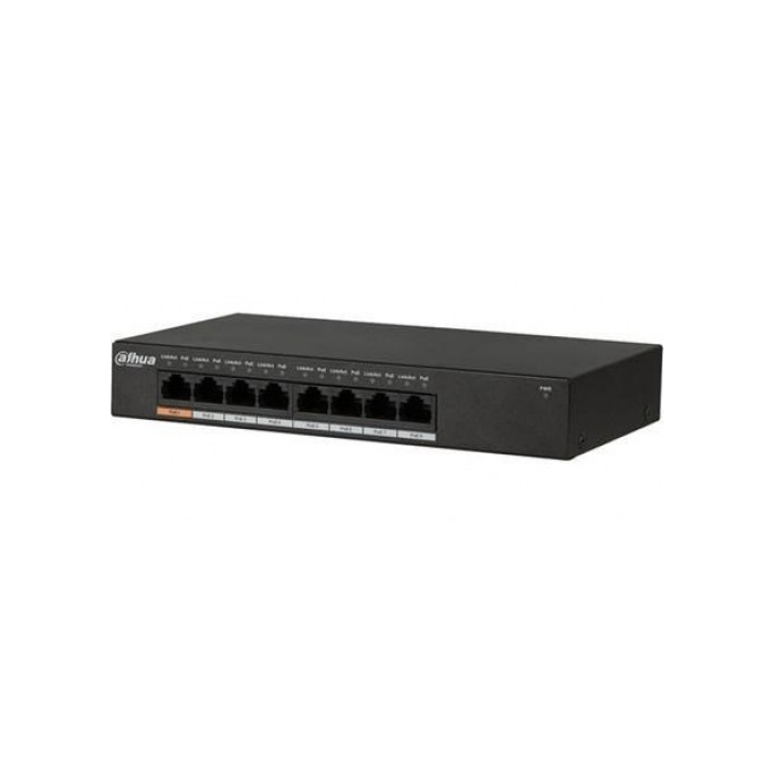 Switch di rete PoE Gigabit Ethernet a 8 porte con PoE a 4 porte